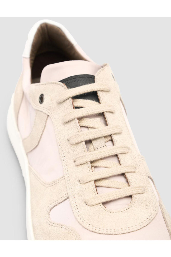 Cabani Shoes %100 Cuir Véritable Beige Suédé Chaussures de Sport Homme à Lacets - Beige