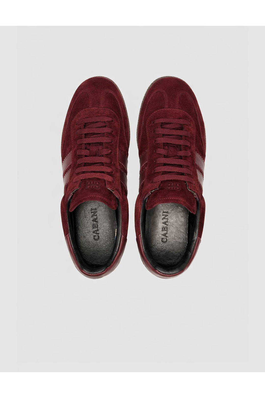 Cabani Shoes Riposta %100 Cuir Suédé Rouge Femme Baskets - Multicolore