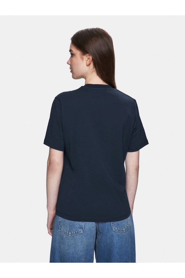 LTB T-shirt Relaxed à Imprimé en Couleurs Bloc Bleu marine - Kaki