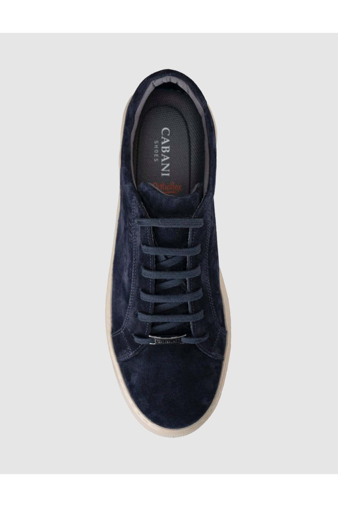 Cabani Shoes Bleu marine Suède Cuir véritable Chaussures de sport décontractées pour hommes - Bleu marine
