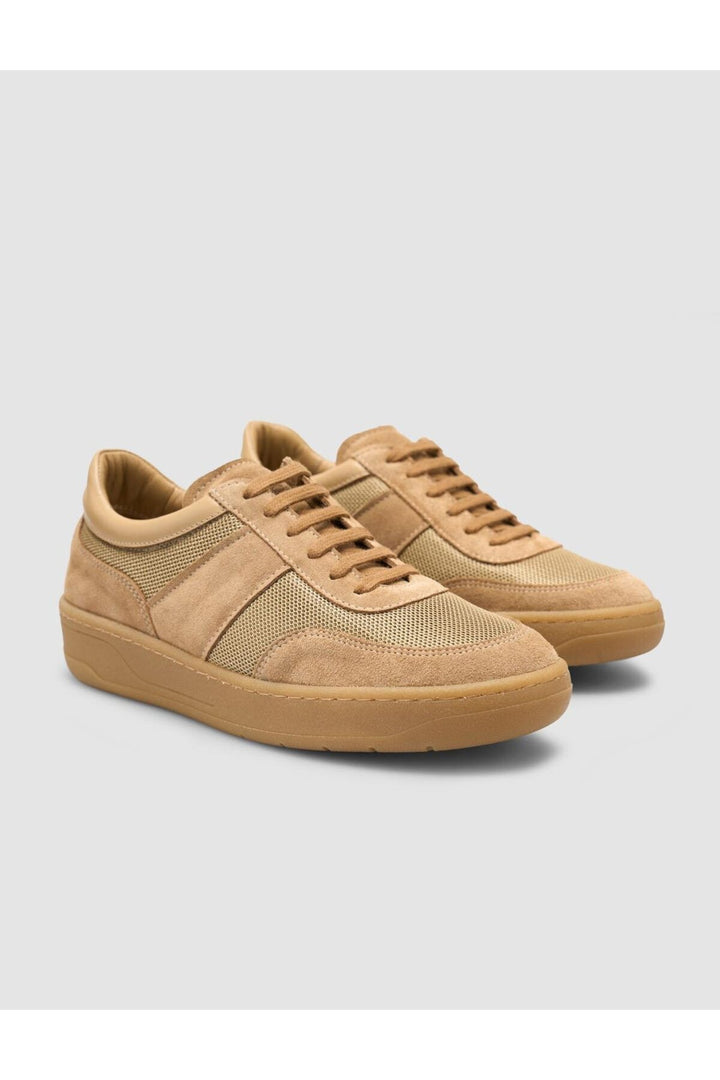 Cabani Shoes %100 Cuir Véritable Suédé Femme Baskets Taba - Multicolore