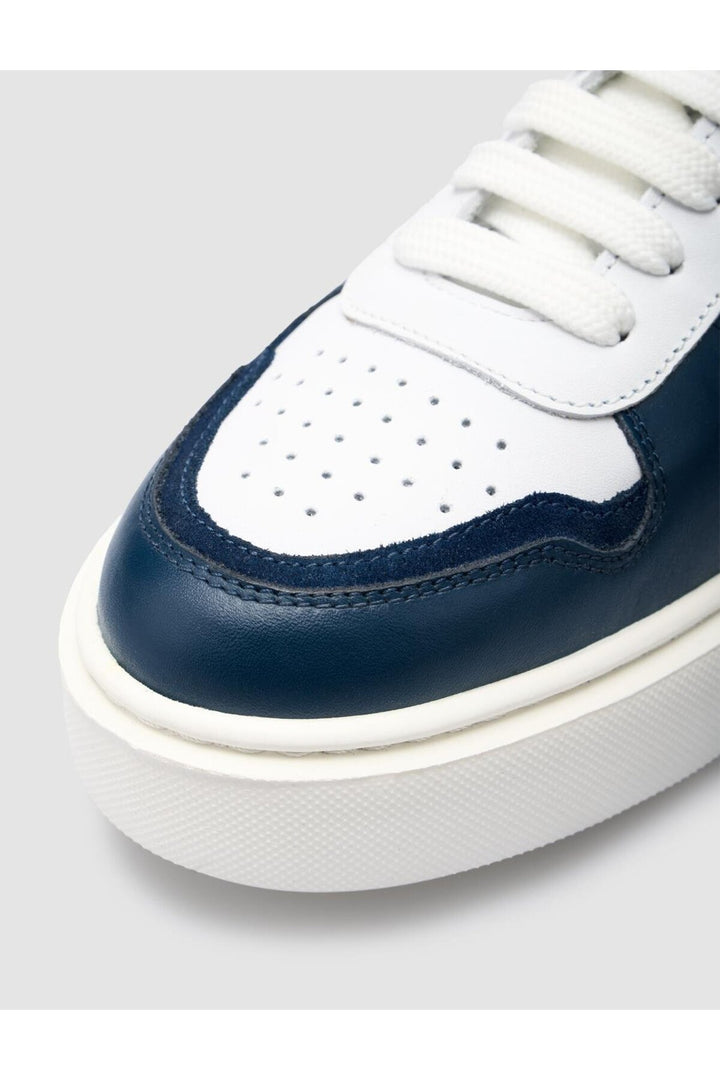 Cabani Shoes %100 Cuir Véritable Baskets Pour Hommes Blanches - Blanc