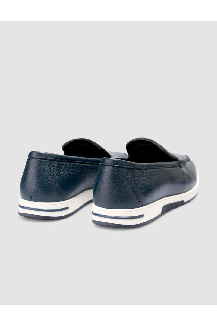 Cabani Shoes %100 Cuir Véritable Mocassins Pour Hommes Bleu marine - Bleu marine