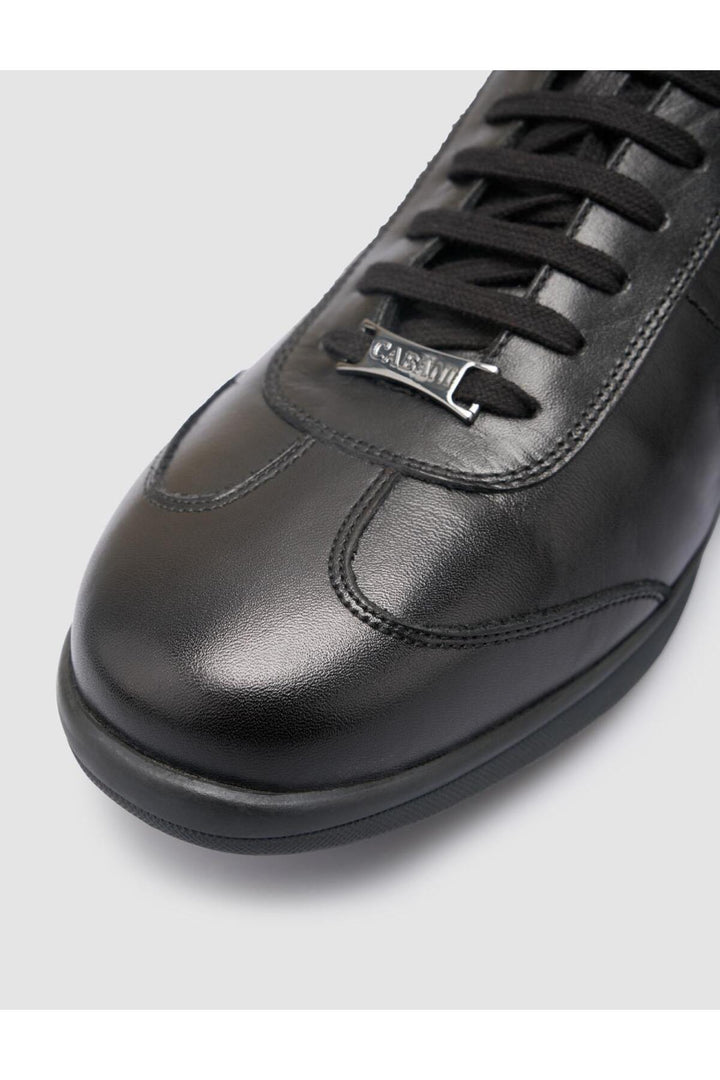 Cabani Shoes %100 Cuir véritable Baskets noires pour hommes - Multicolore