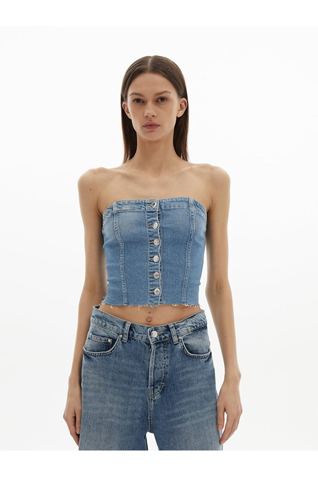 LTB Jean bustier sans bretelles Jalena