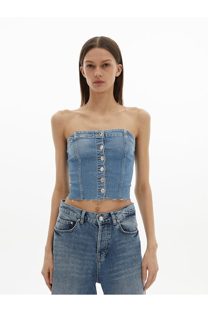 LTB Jean bustier sans bretelles Jalena