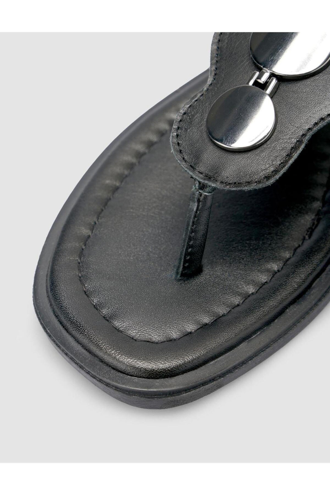 Cabani Shoes %100 Cuir véritable Sandales noires pour femmes - Multicolore