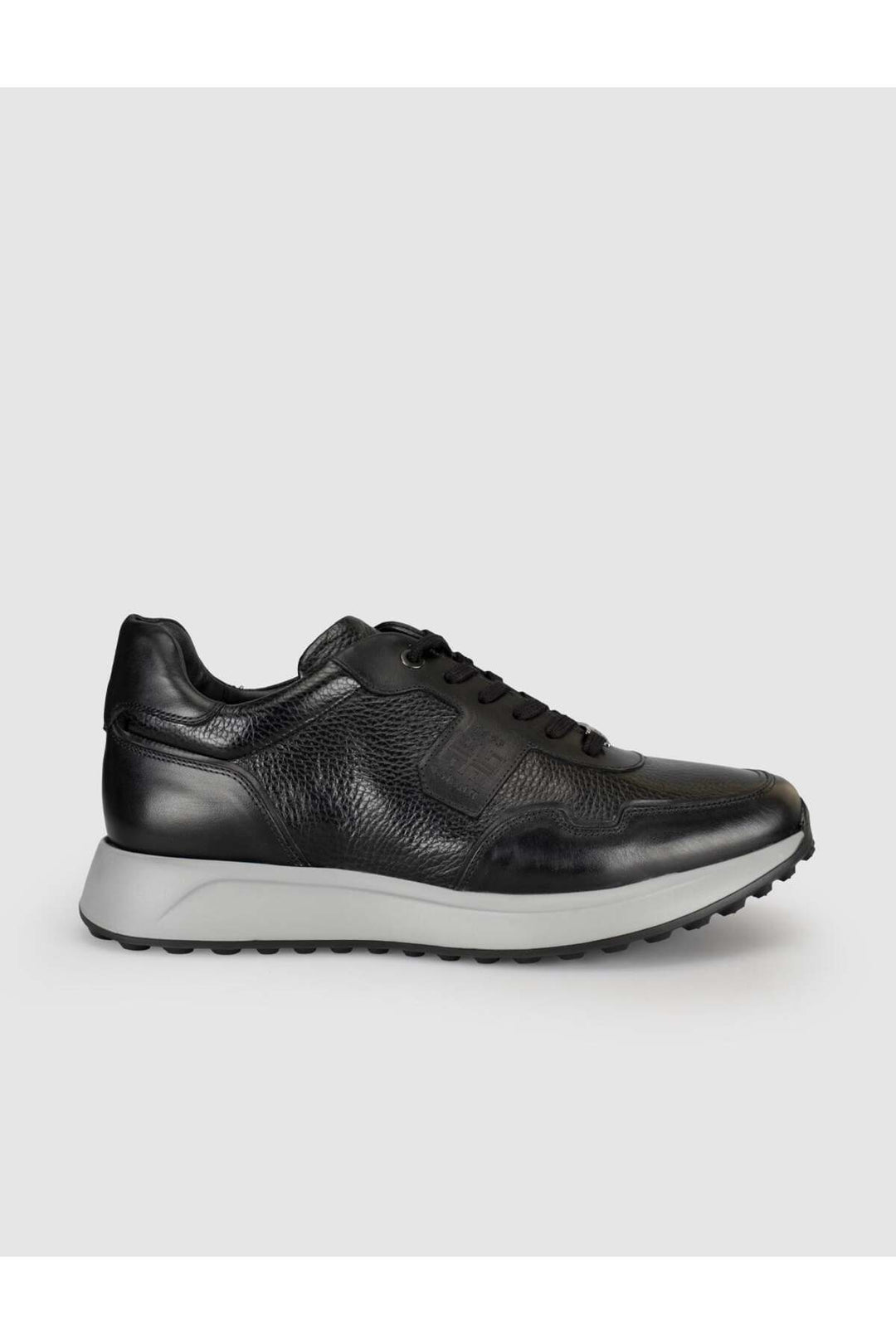 Cabani Shoes Sneakers pour homme en cuir véritable noir - Multicolore