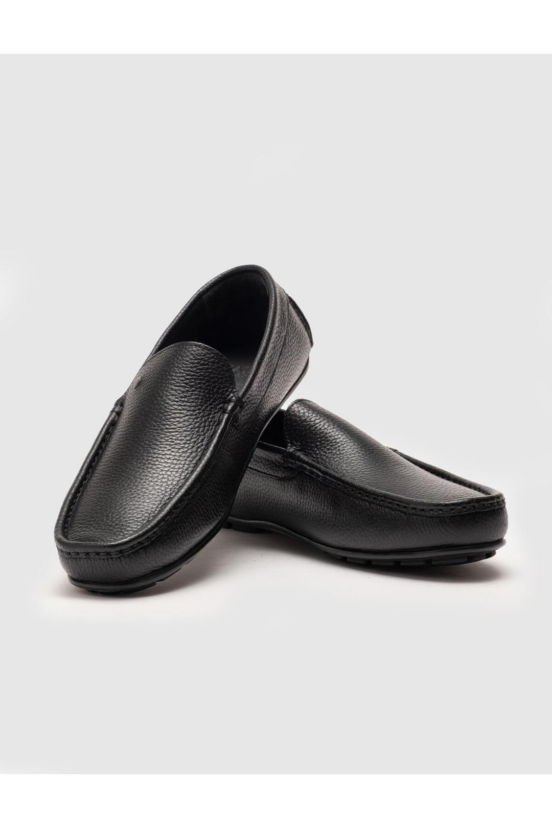 Cabani Shoes Mocassin homme en cuir véritable noir - Noir