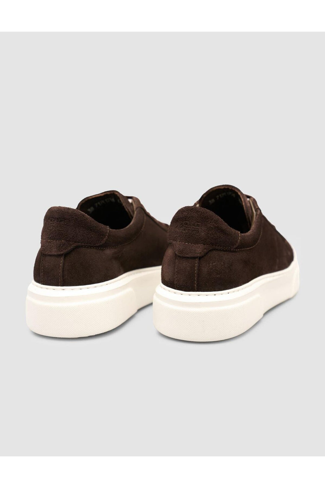 Cabani Shoes Baskets à lacets en cuir suédé véritable 100% avec doublure en fourrure, couleur marron. - Marron