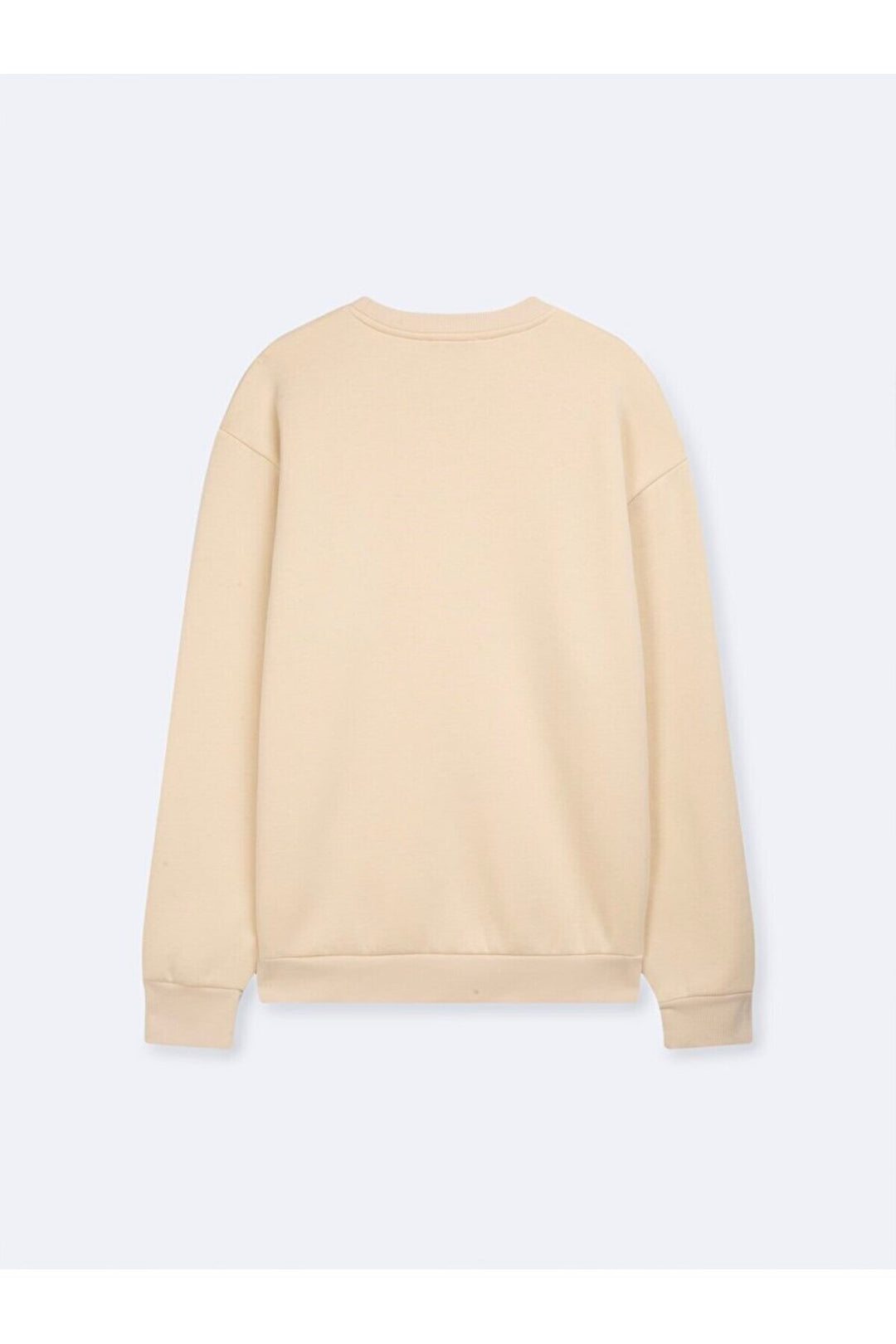 LTB Sweatshirt beige à col rond avec impression Sıgn à manches longues - Beige_1060