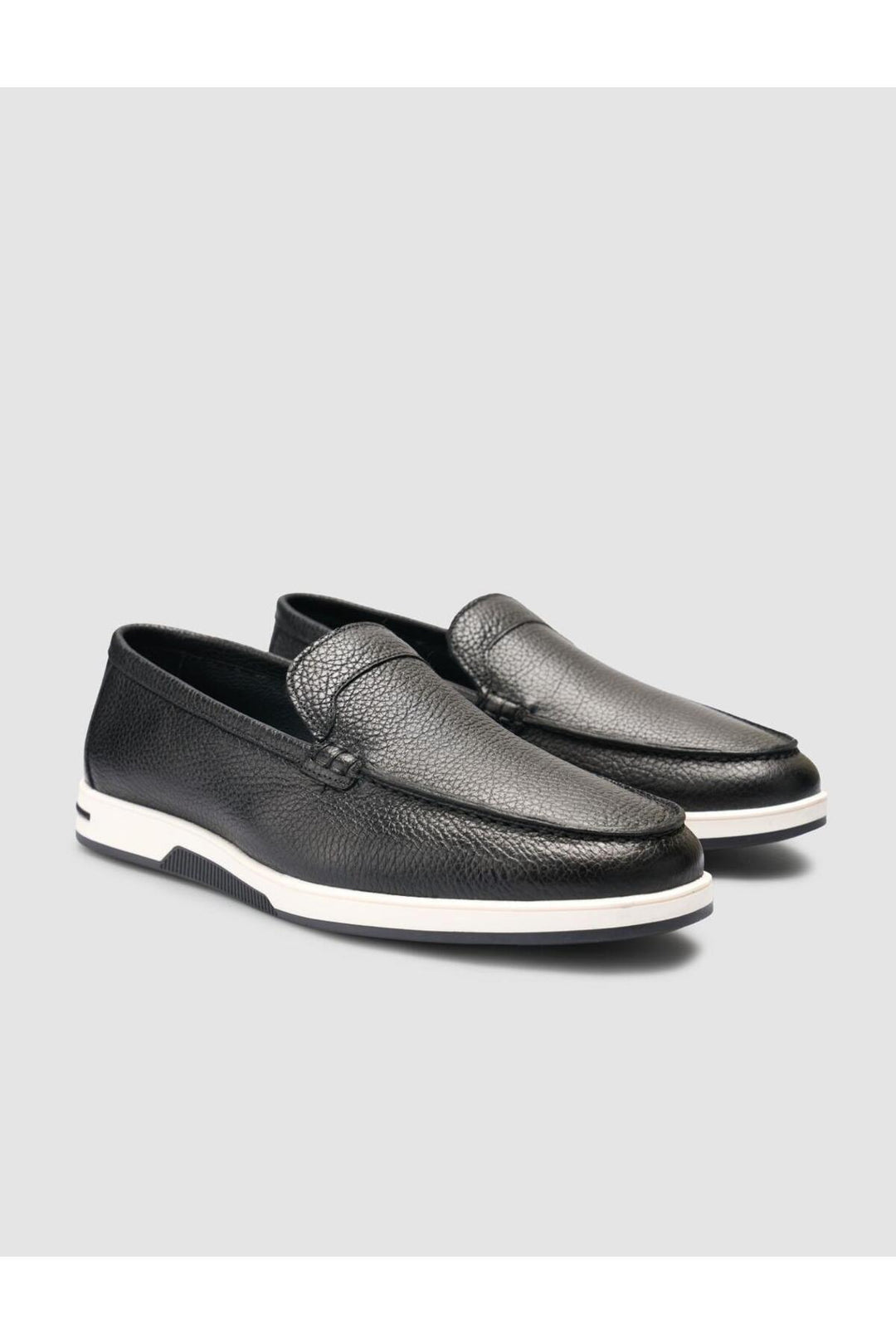 Cabani Shoes %100 Cuir véritable Noir Mocassins pour hommes - Noir