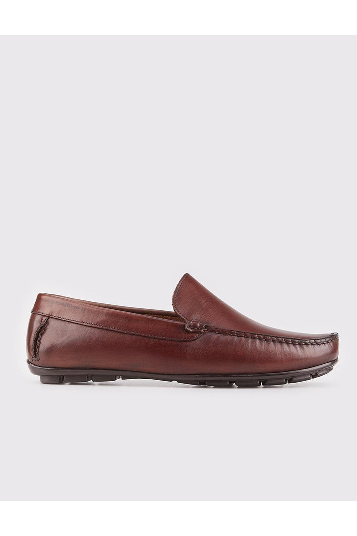 Cabani Shoes Chaussures Loafer pour hommes en cuir véritable marron - Marron