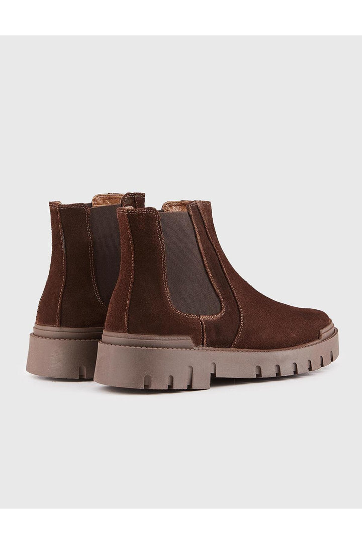Cabani Shoes Bottines quotidiennes pour hommes en cuir véritable marron - Multicolore