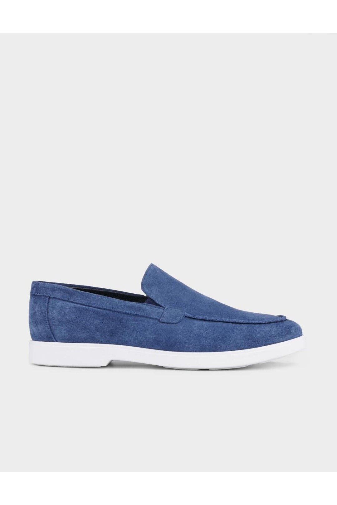 Cabani Shoes Chaussures de ville pour hommes en cuir véritable en suède bleu. - Bleu