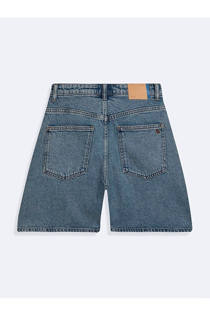 LTB Short en jean large à taille haute Davuna