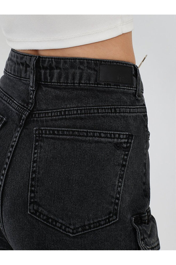 LTB Pantalon Cargo Marien Taille Haute - Gris