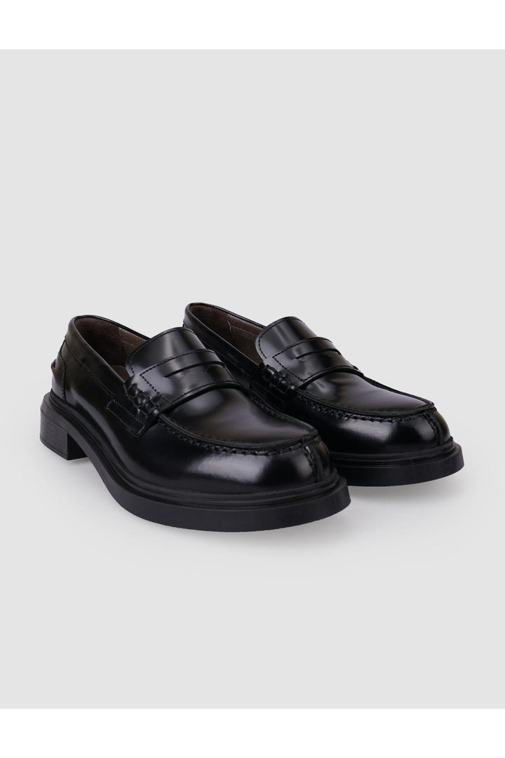 Cabani Shoes %100 Cuir véritable Mocassins femme noir ouvert - Multicolore