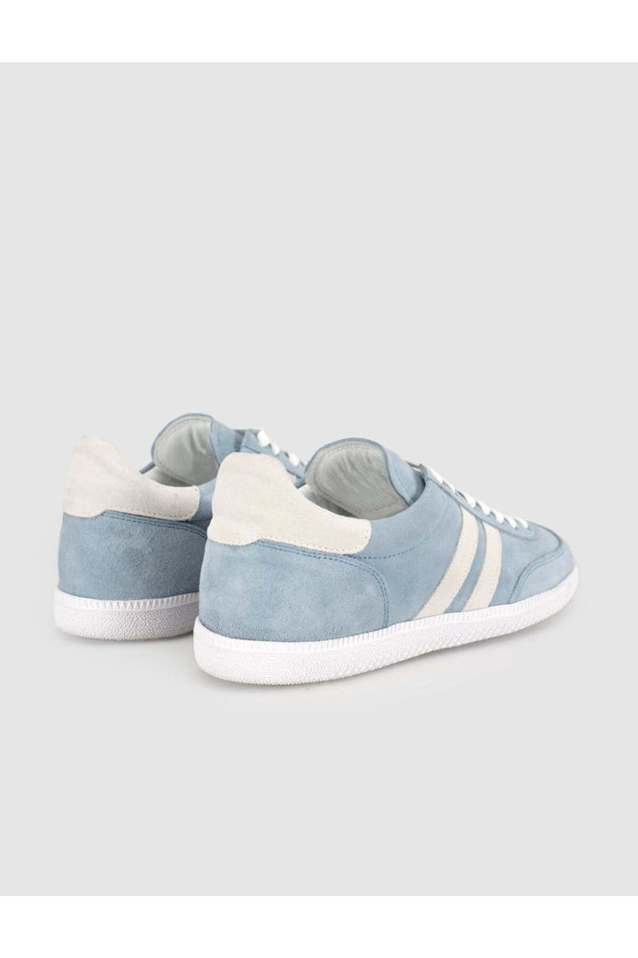 Cabani Shoes Baskets femme en cuir suédé bleu clair - Bleu clair