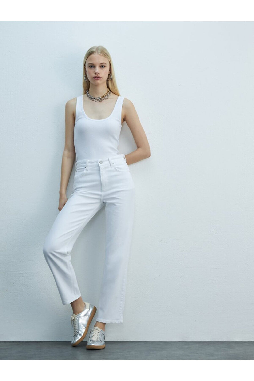 LTB Pantalon en jean coupe confortable avec jambes droites New Wanda - Blanc_100