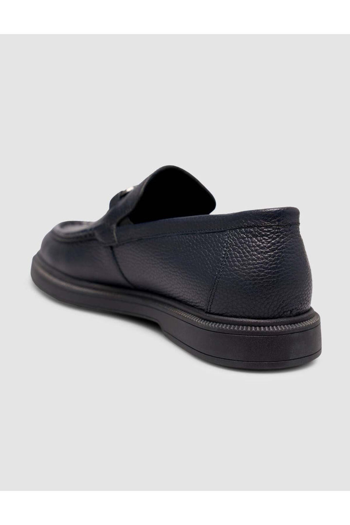 Cabani Shoes Chaussures Loafer pour hommes en cuir véritable Bleu marine - Bleu marine