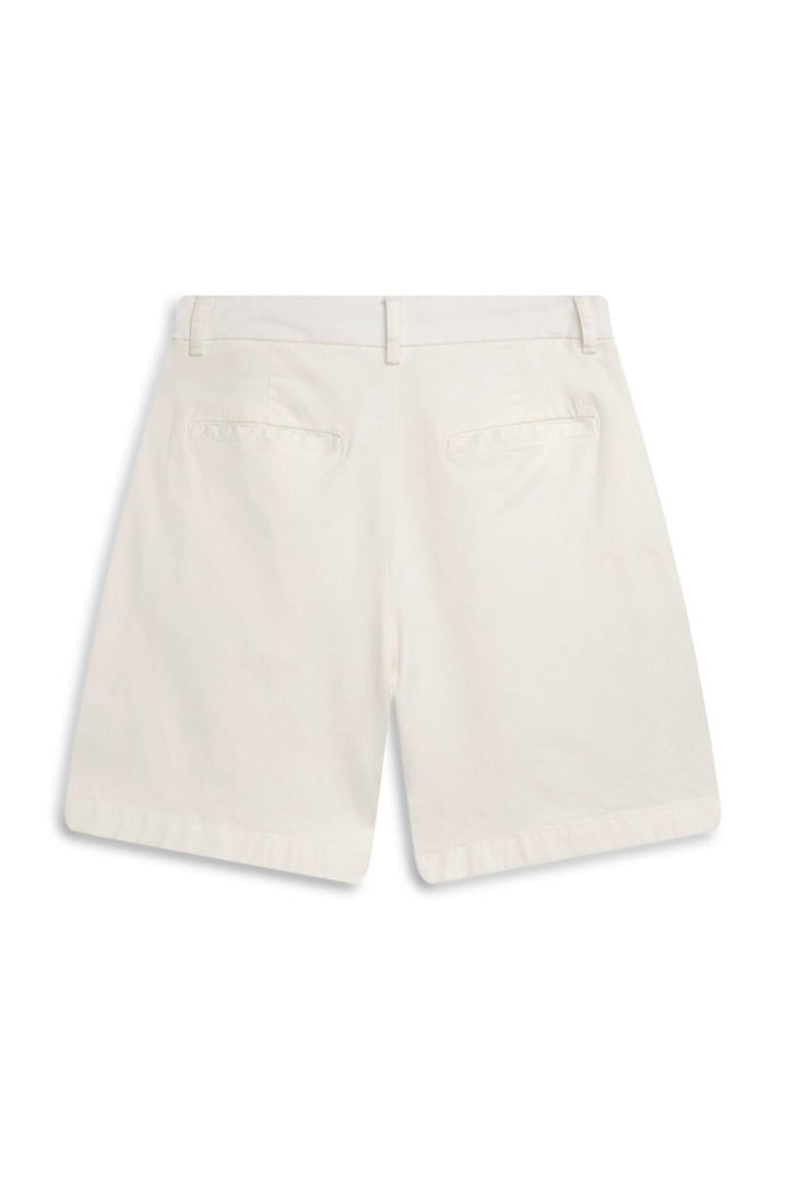 LTB Short Krem en Coton à Taille Haute - Crème
