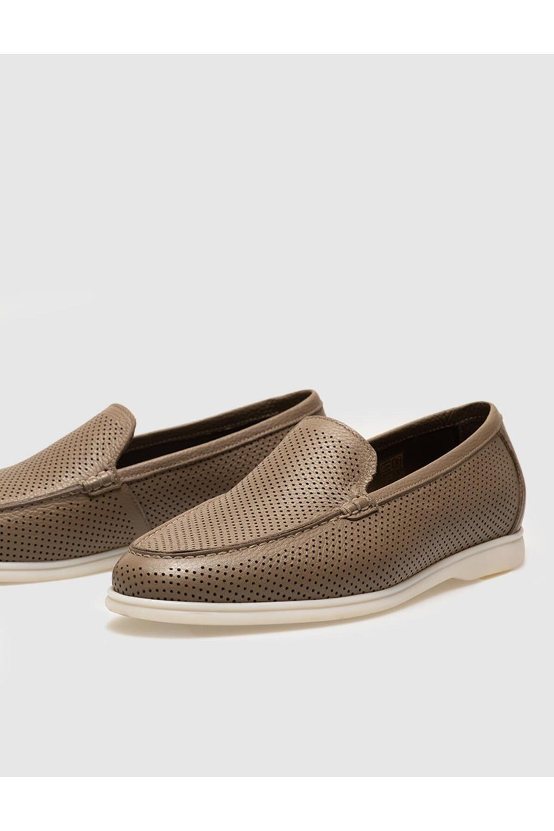 Cabani Shoes Mocassins pour hommes en cuir véritable vison - Vison