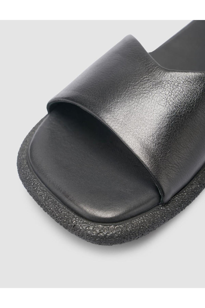Cabani Shoes %100 Cuir véritable Sandales noires pour femmes - Multicolore