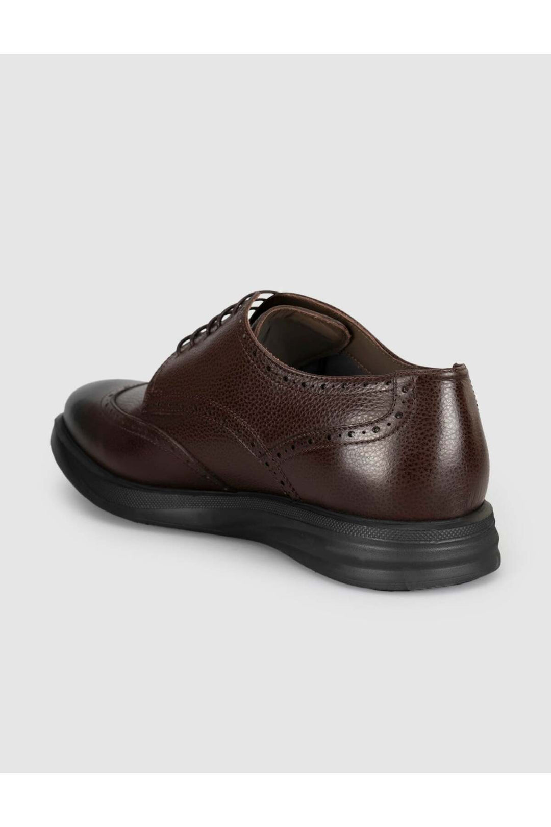 Cabani Shoes Chaussures Oxford pour hommes en cuir véritable marron - Multicolore