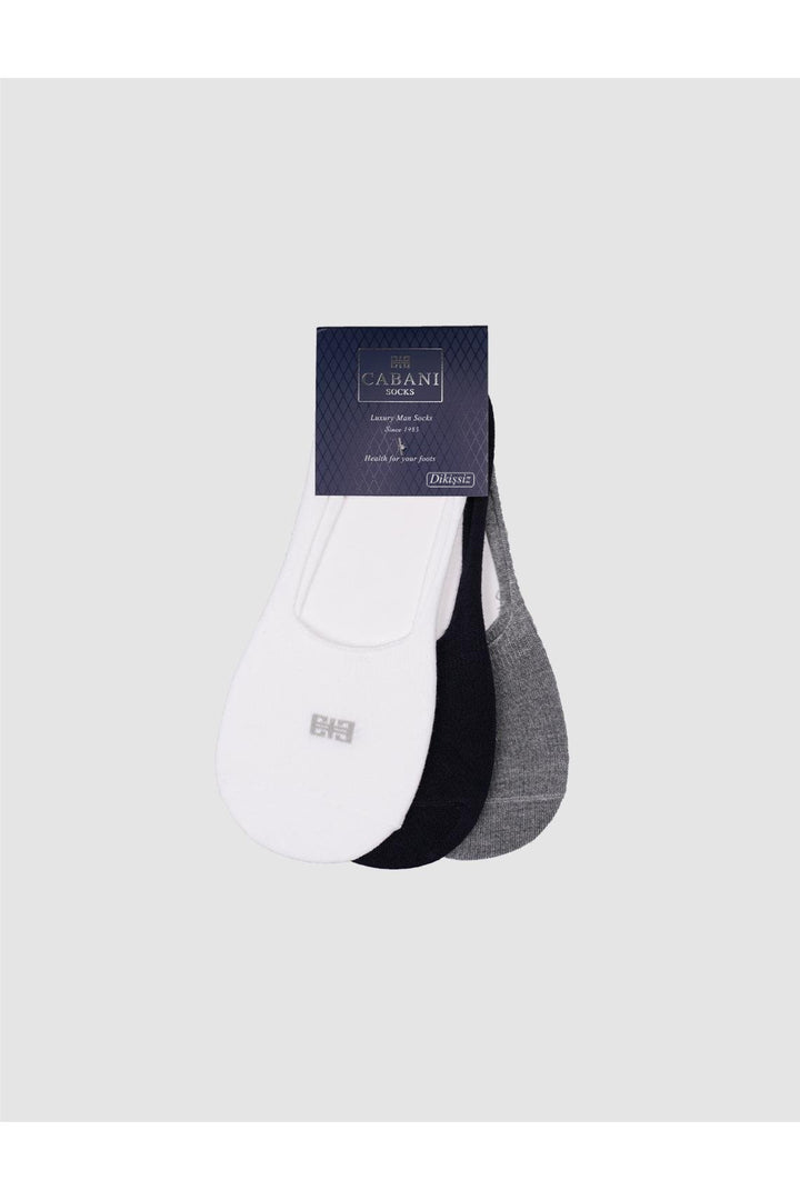 Cabani Shoes Chaussettes pour hommes Bambu 3 pièces - Blanc - Bleu marine - Multicolore