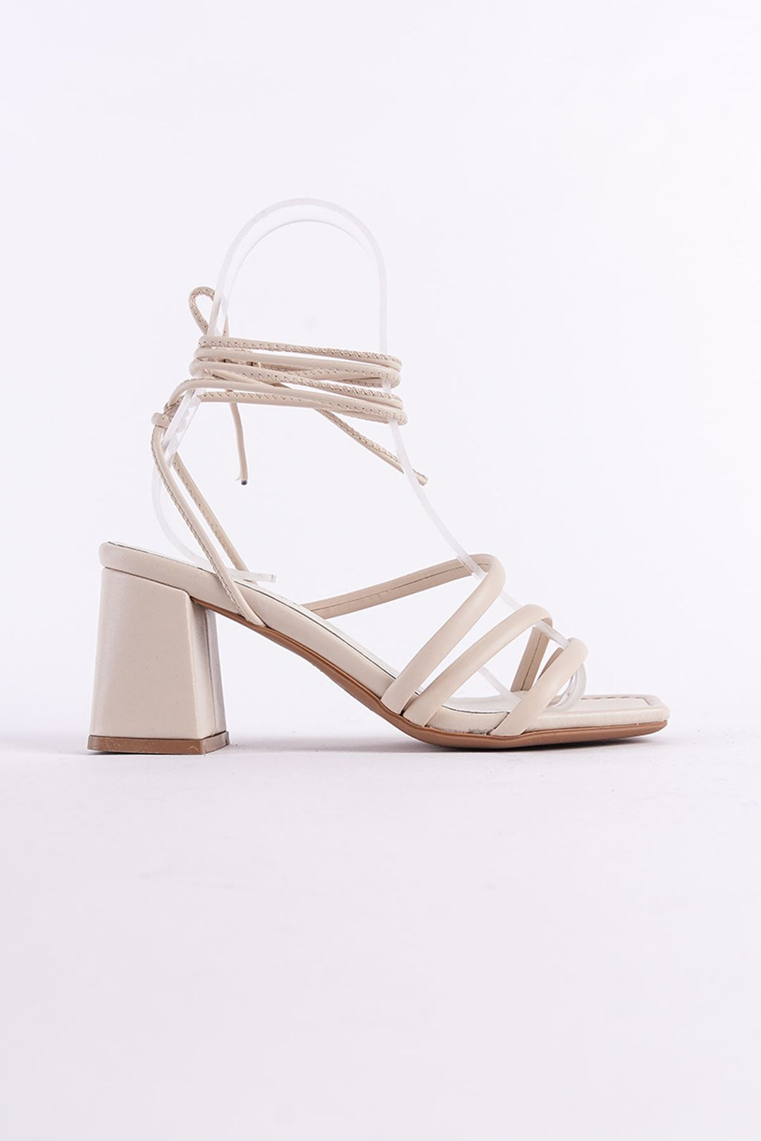 Wavelys Sandales ou tongs à lacets amovibles, doublure en cuir véritable, sandales pour femmes - Chair