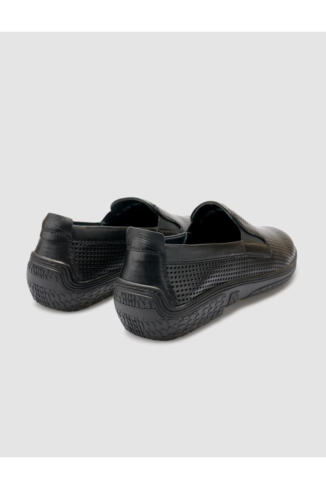 Cabani Shoes %100 Cuir véritable Noir Mocassins pour hommes - Noir