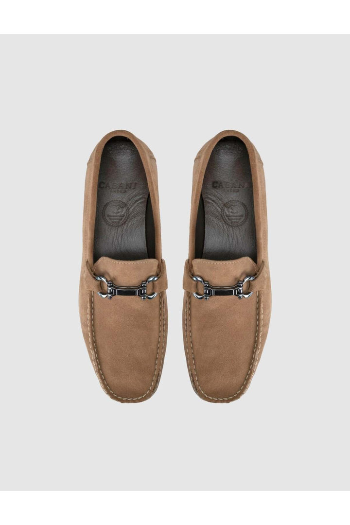Cabani Shoes Mocassins pour hommes en cuir suédé tabac - Tabac