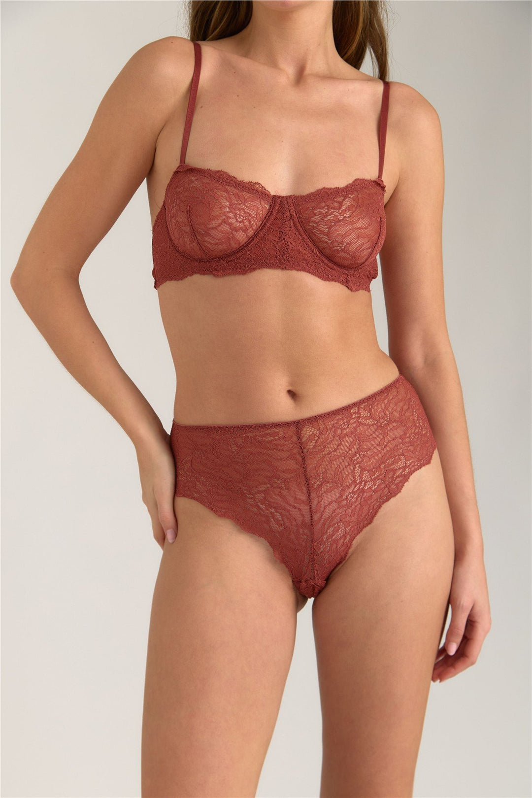 Lovely Things Soutien-gorge à armatures KAREN Lacy - Écru
