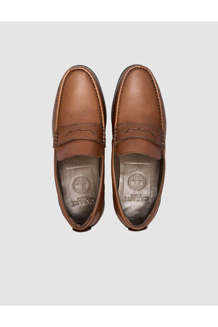 Cabani Shoes %100 Cuir Véritable Chaussures Quotidiennes Pour Hommes Marron - Tabac