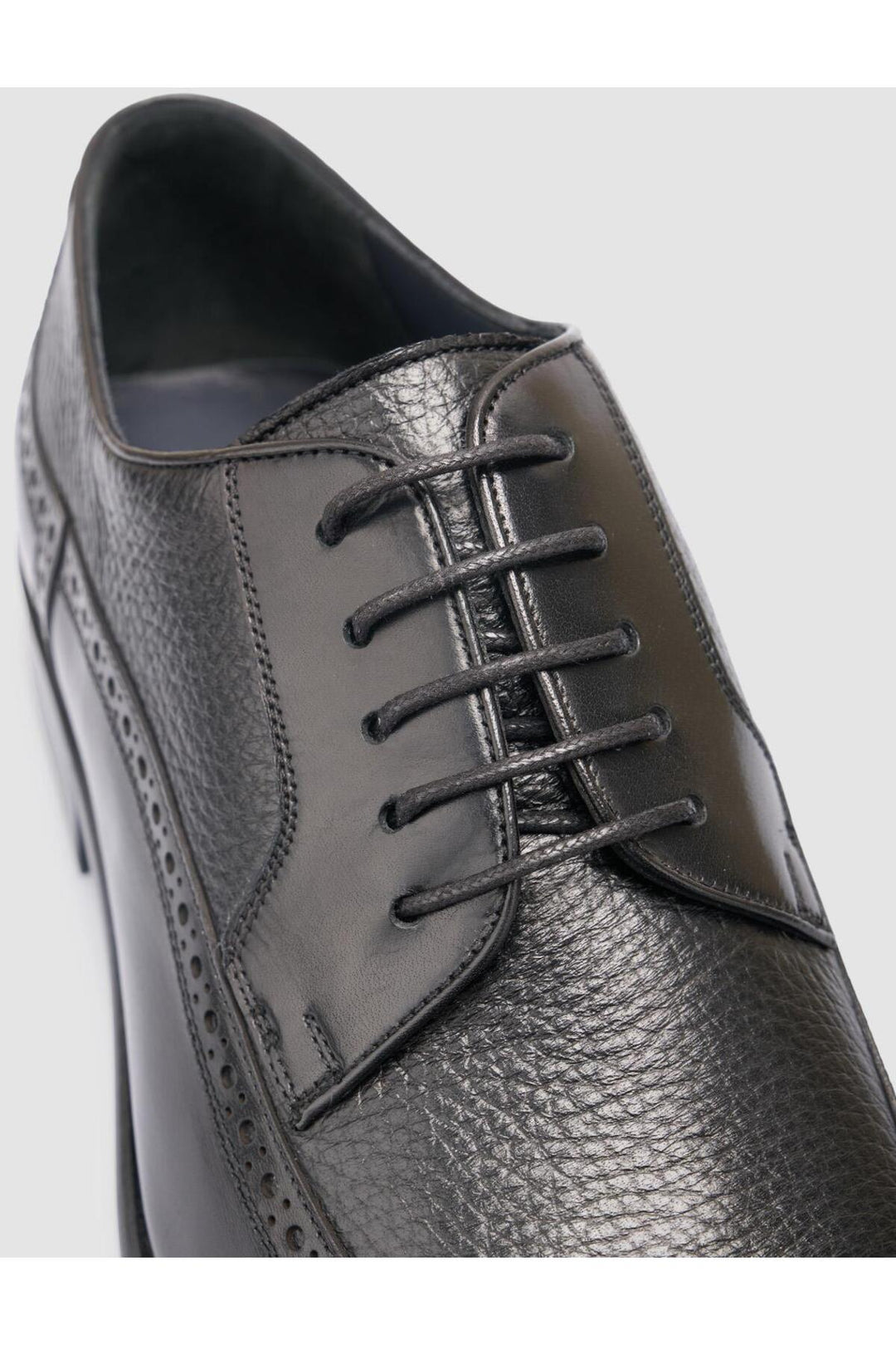 Cabani Shoes Chaussures classiques pour hommes en cuir véritable noir à lacets 100% - Multicolore