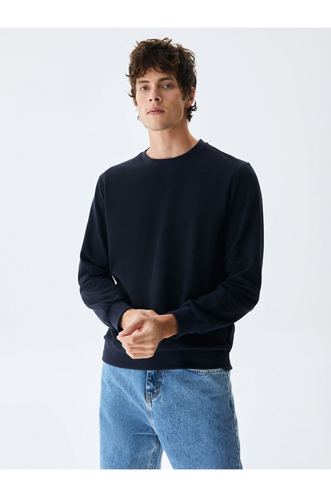 LTB Sweat ras du cou bleu marine