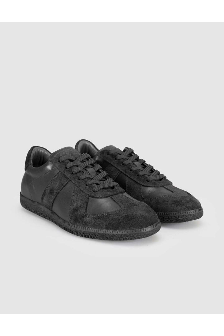 Cabani Shoes Baskets femme en cuir suédé noir - Multicolore
