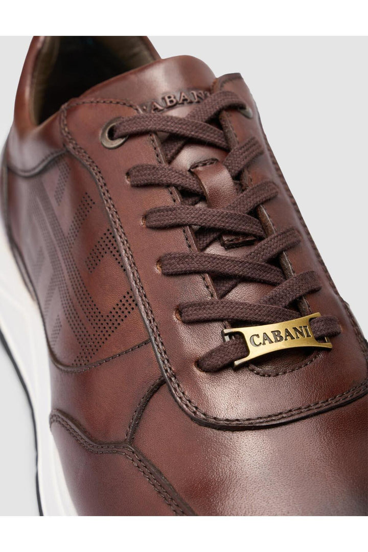 Cabani Shoes Seranar %100 Cuir Véritable Chaussures de Sport pour Hommes Marron - Marron