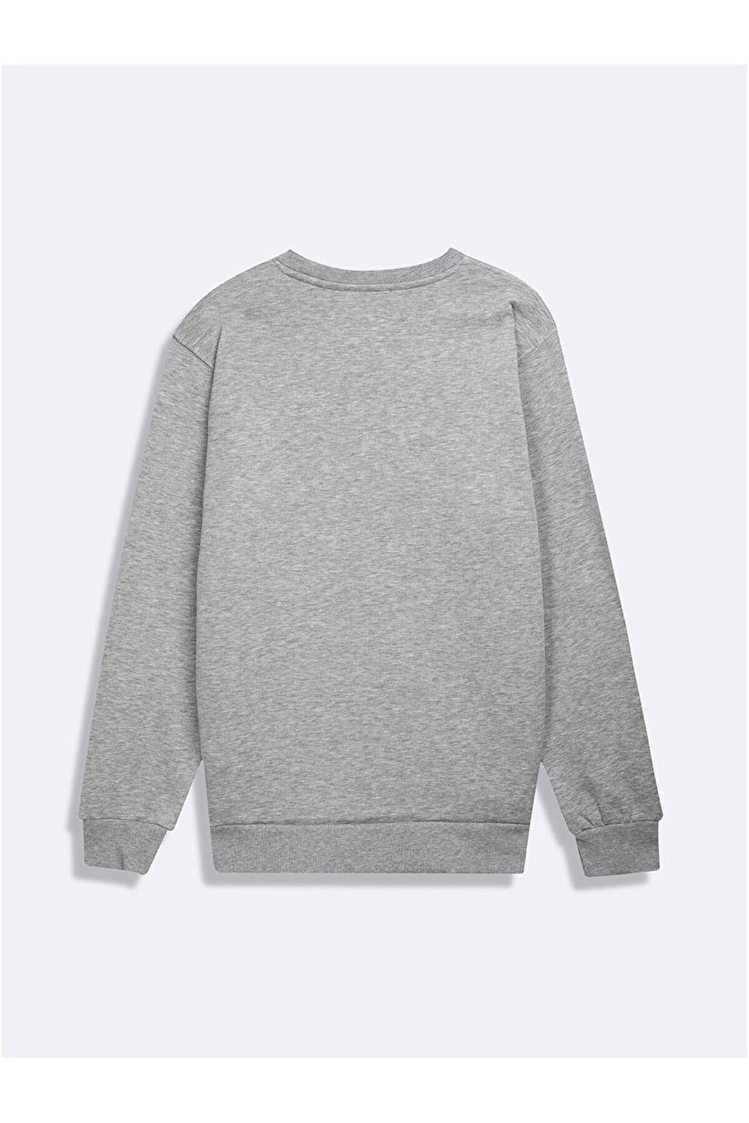 LTB Sweat gris à manches longues et à col zéro