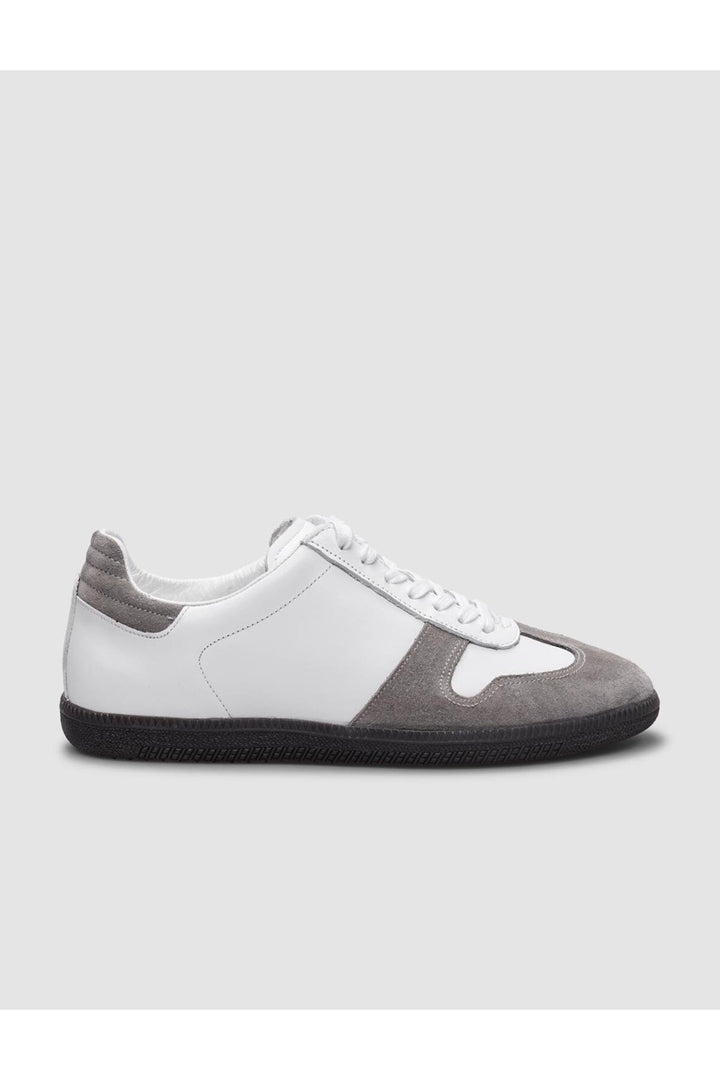 Cabani Shoes Chaussures de sport pour femmes en cuir véritable blanc à lacets 100% - Blanc