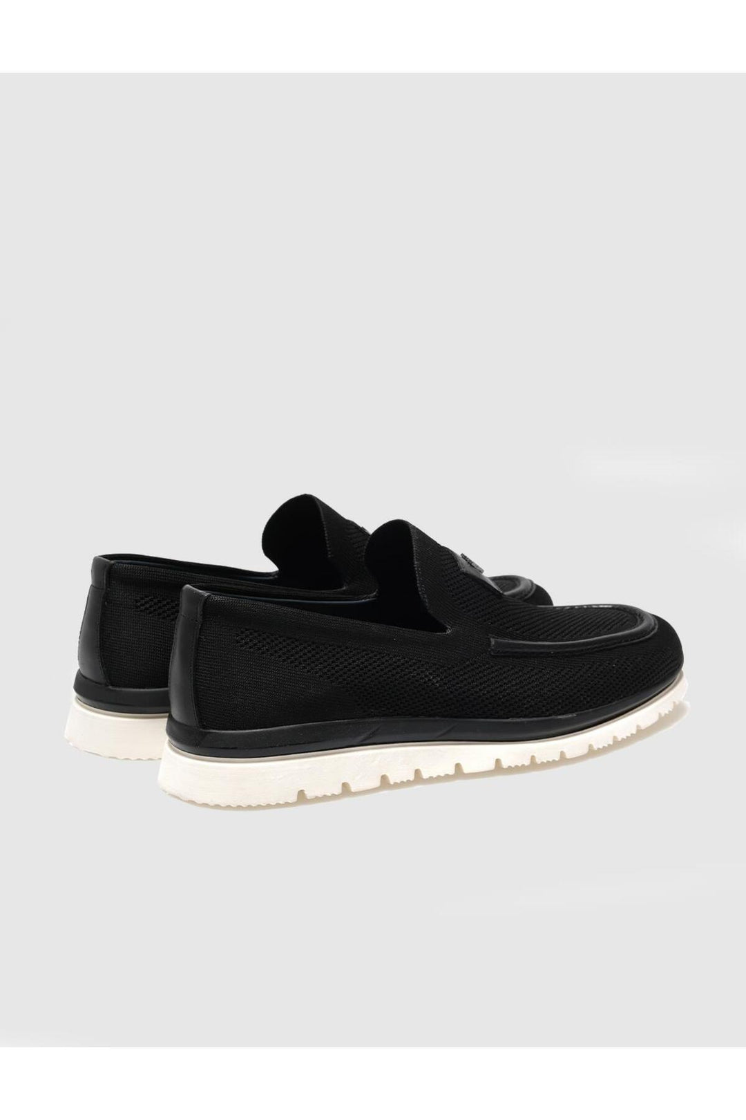 Cabani Shoes Chaussures de ville pour hommes en tricot noir - Multicolore