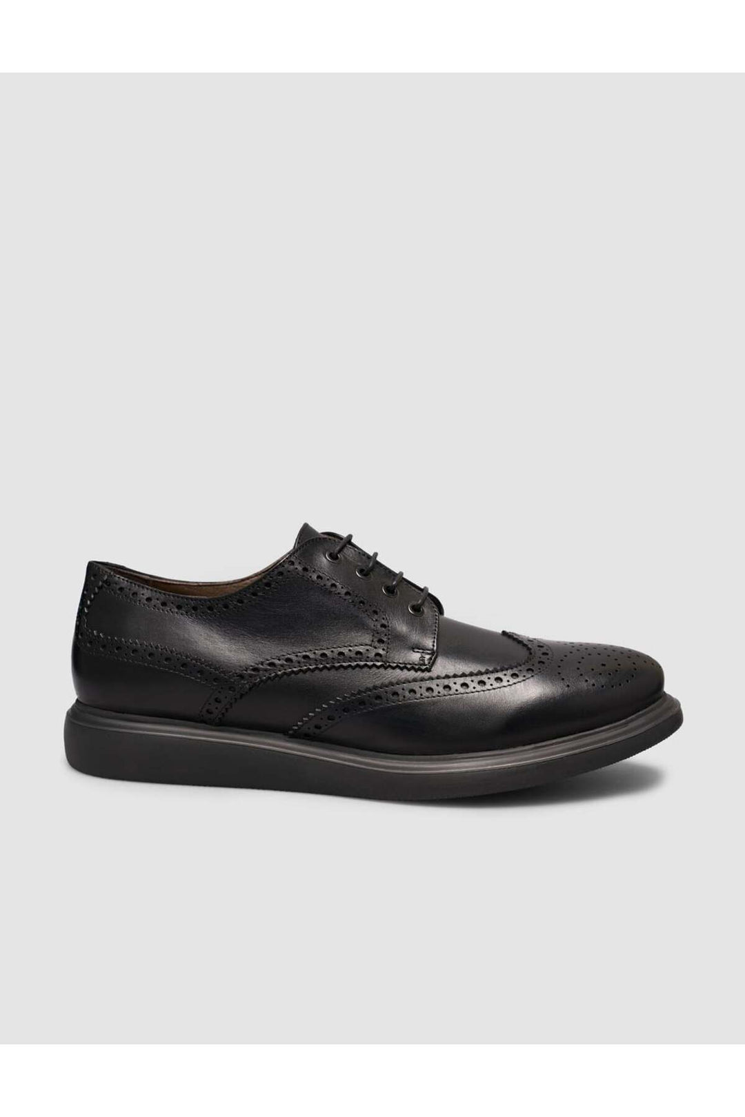 Cabani Shoes Chaussures de ville pour hommes en cuir véritable texturé noires à lacets Eva - Multicolore