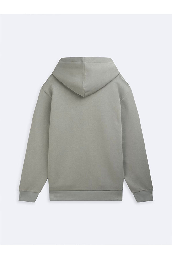 LTB Sweat à capuche imprimé manches longues Vert