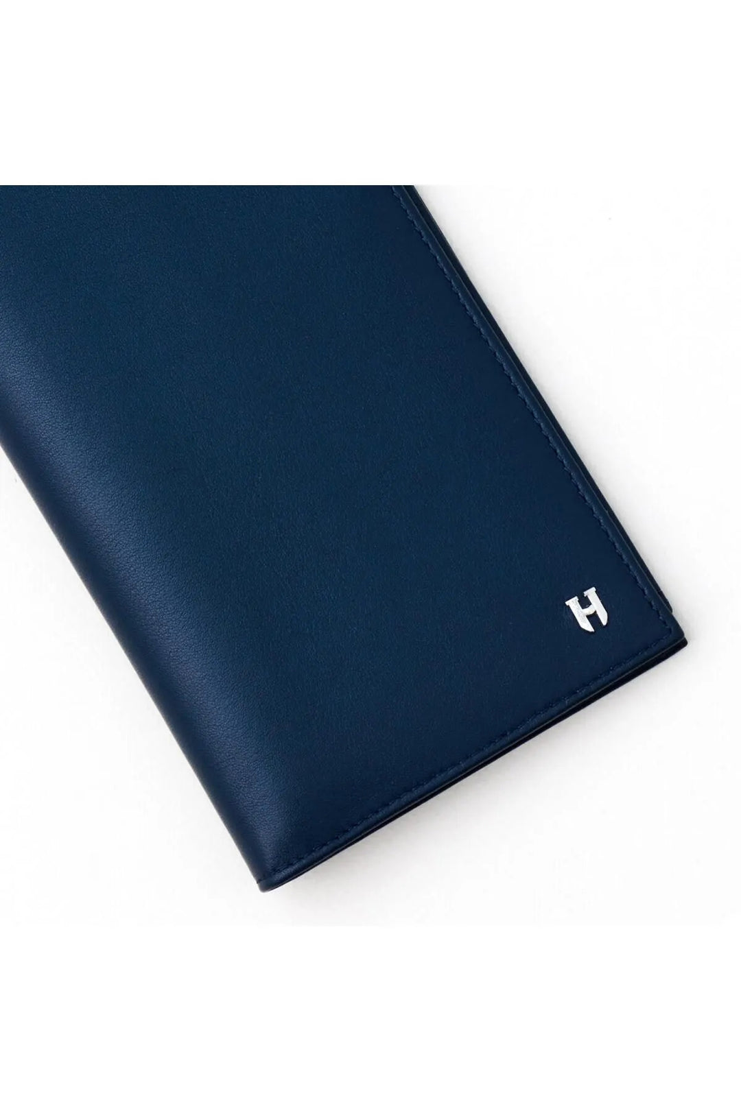 Helmbrook Portefeuille de voyage Tripp en cuir véritable Marine Bleu Homme Design personnalisé Multi-Baie Rfid Protégé