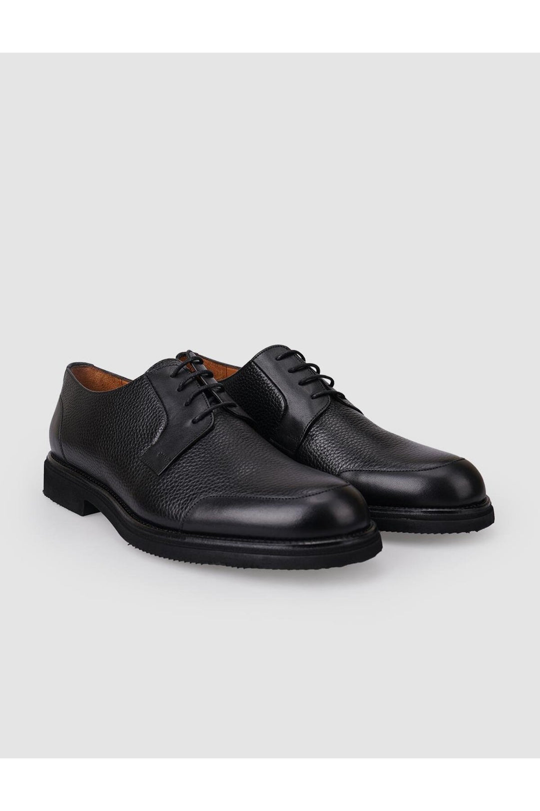 Cabani Shoes Chaussures classiques pour hommes en cuir véritable noir à lacets 100% - Multicolore