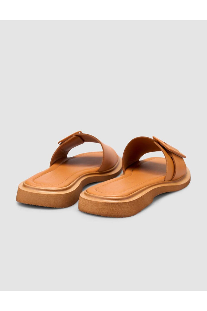 Cabani Shoes %100 Cuir véritable Sandales femme marron - Multicolore