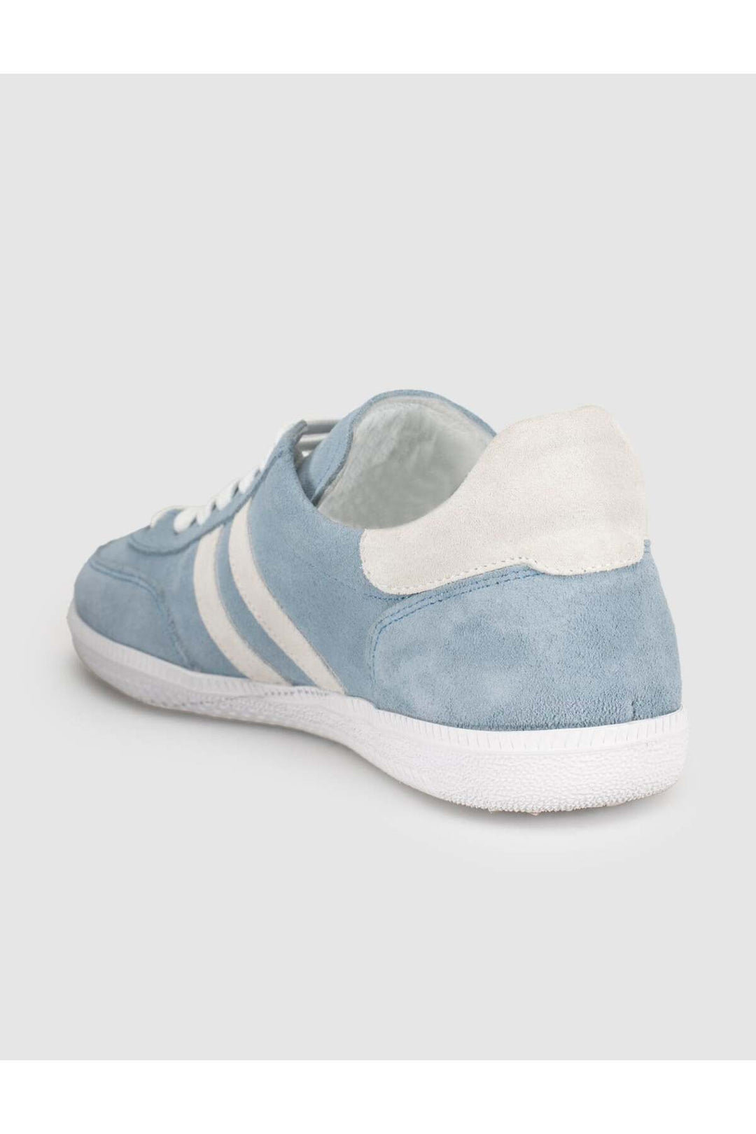 Cabani Shoes Baskets femme en cuir suédé bleu clair - Bleu clair