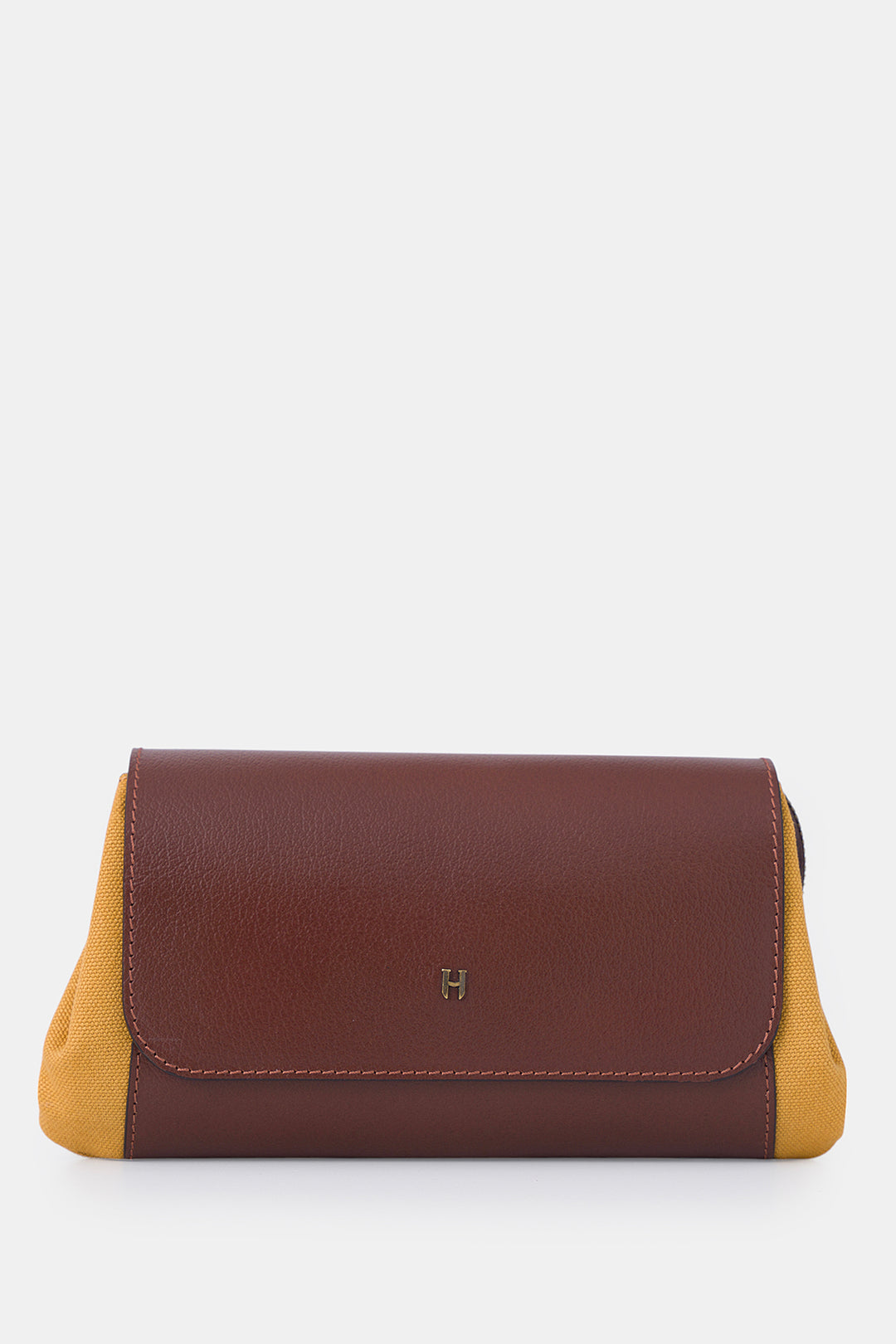 helmbrook Connel - Petit sac à main en cuir véritable unisexe avec couvercle