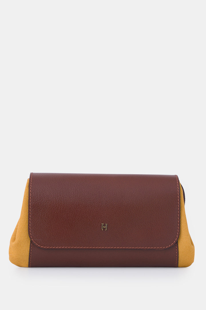helmbrook Connel - Petit sac à main en cuir véritable unisexe avec couvercle